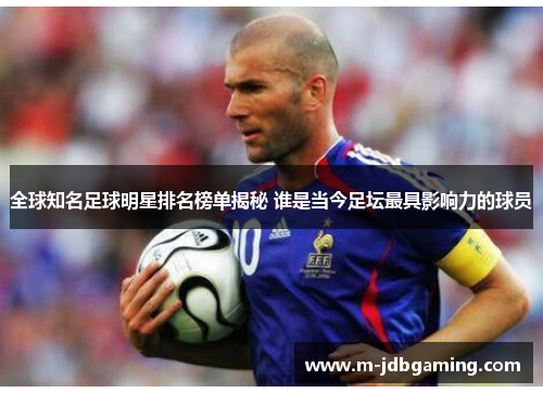 全球知名足球明星排名榜单揭秘 谁是当今足坛最具影响力的球员